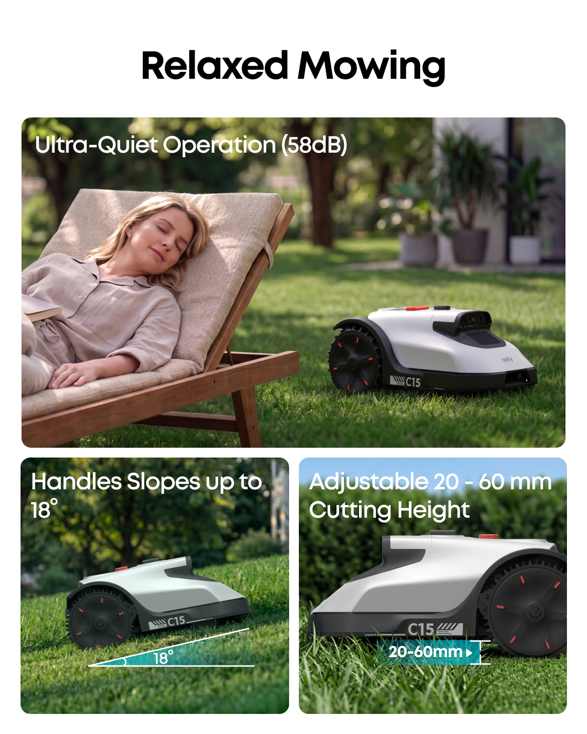 eufy Robot Lawn Mower C15 (Without Garage)