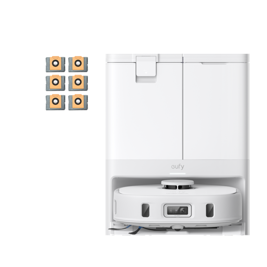 eufy X10 Pro Omni White + Dust Bags（6-Pack）